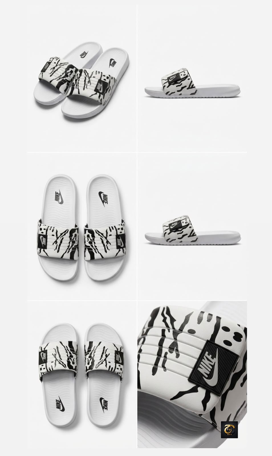 NK Off-Court Adjust - White/Black
